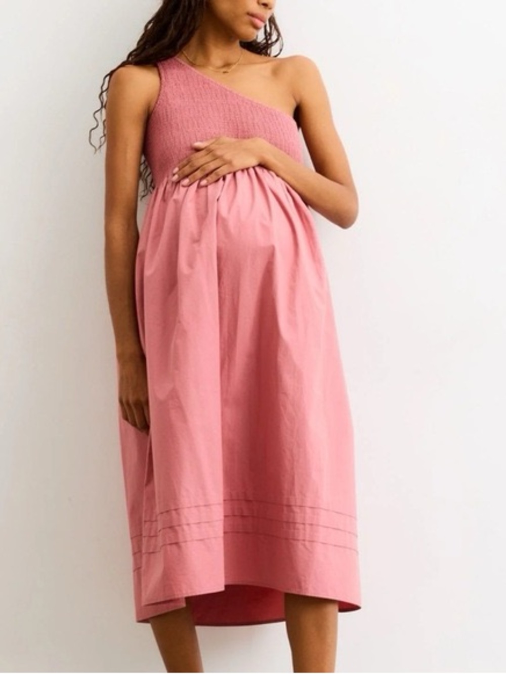 Hatch Maternity One-Shoulder Dress